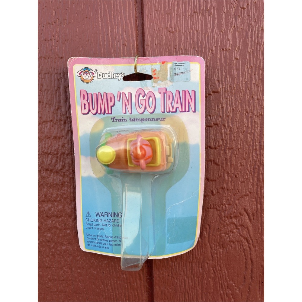 Vintage 1996 Dudleys Bump N' Go Train Toy NIP Paper Magic Group